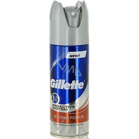 Gillette Proactive System Storm Force Antitranspirant Deodorant Spray für Männer 150 ml