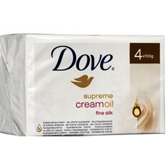 Dove Supreme Creme Öl Creme Toilettenseife 4 x 100 g