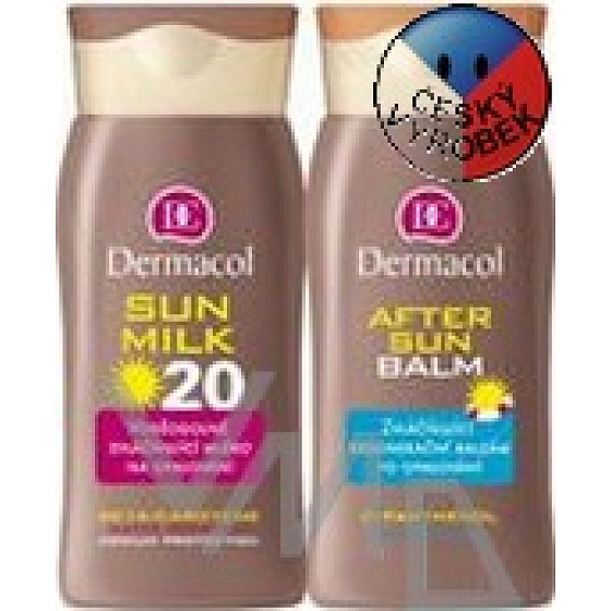 Dermacol Sun Milk LSF20 wasserfeste Sonnencreme + After Sun Balm 200 ml, Kosmetikset