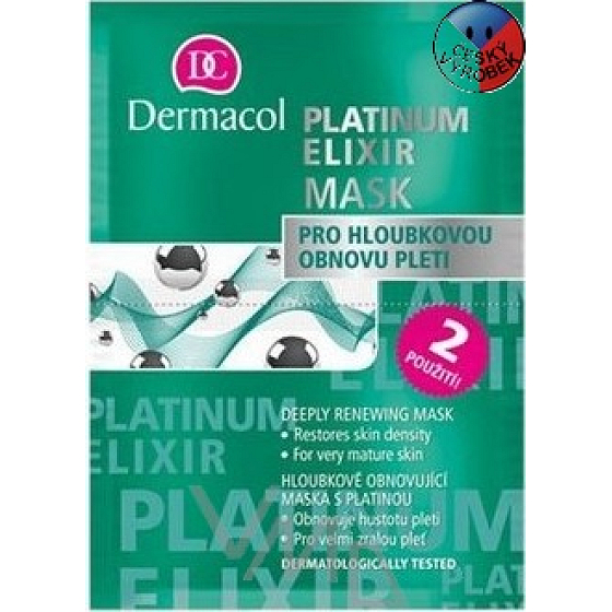 Dermacol Platinum Elixir Cream Gesichtsmaske mit Platin 2 x 8 g