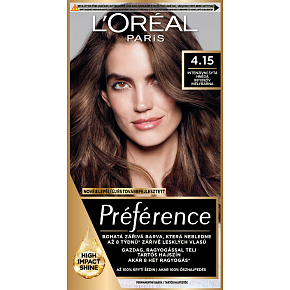 L'oreal Paris Préférence Haarfarbe, intensives tiefes Braun 4.15