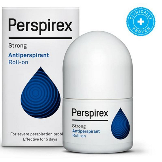 Perspirex Strong geruchloses Roll-on Antitranspirant unisex 3-5 Tage Wirkung 20 ml