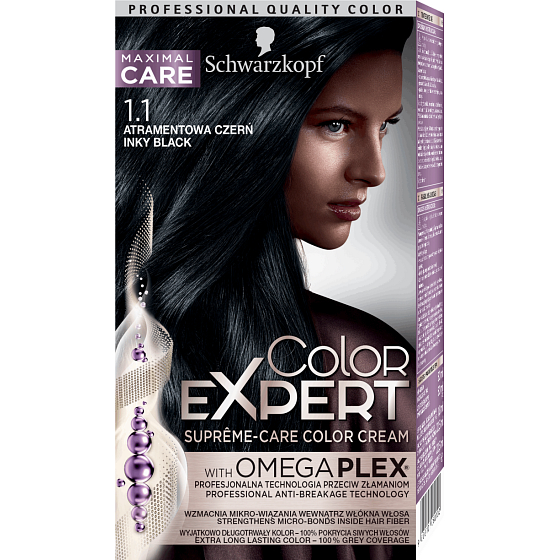 Schwarzkopf Color Expert Haarfarbe 1.1 Tinte schwarz