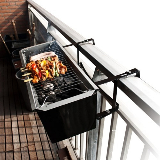 Albi Grill auf dem Balkon 59 x 10,5 x 23 cm