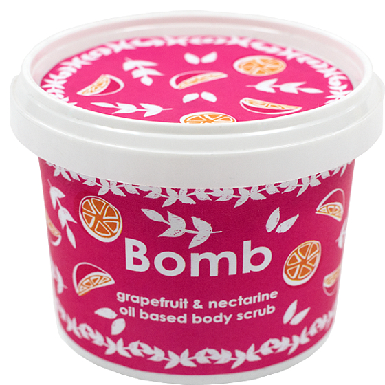 Bomb Cosmetics Grapefruit & Nektarine Natürlicher Duschöl-Peeling 365 ml