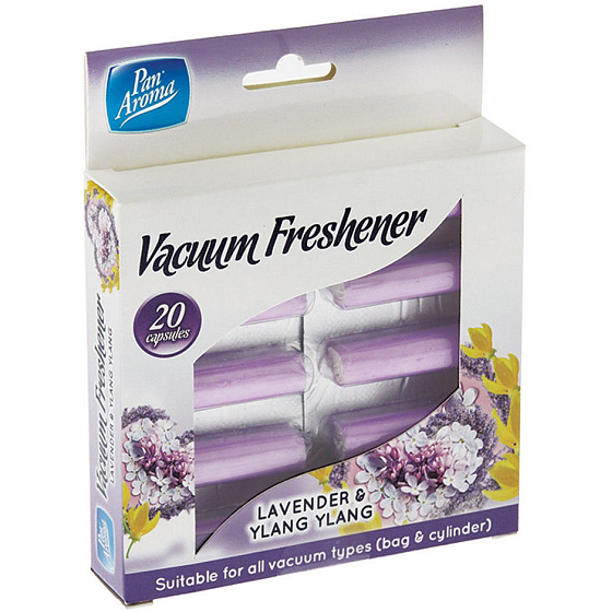 Pan Aroma Vacuum Freshener Lavendel & Ylang Ylang Duft für Staubsauger 20 Kapseln