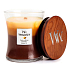WoodWick Trilogy Cafe Sweets - Duftkerze mit Holzdocht und Deckel im Glas, große 609,5 g