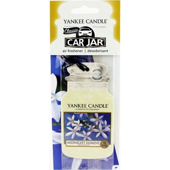 Yankee Candle Midnight Jasmine - Midnight Jasmine Klassisch duftendes Auto-Tag-Papier 12 g