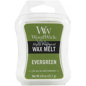 WoodWick Evergreen - Der Duft von Nadeln duftendes Wachs für Aromalampen 22,7 g