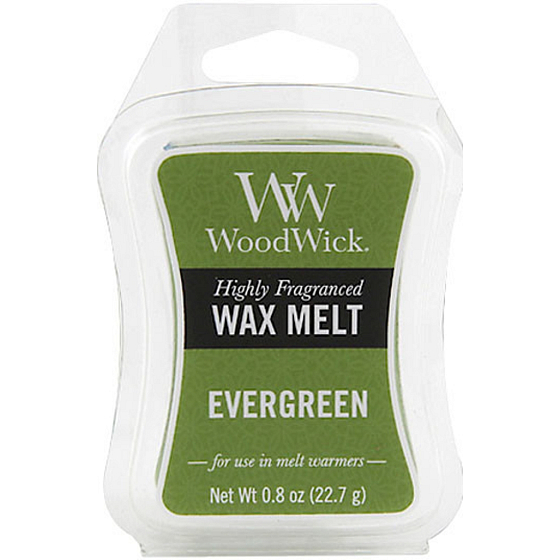 WoodWick Evergreen - Der Duft von Nadeln duftendes Wachs für Aromalampen 22,7 g