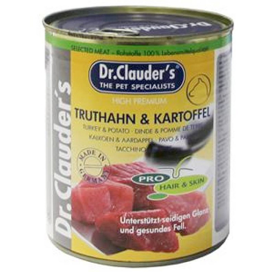 Dr. Clauders Truthahn und Kartoffeln vervollständigen Super Premium Hundefutter 400 g