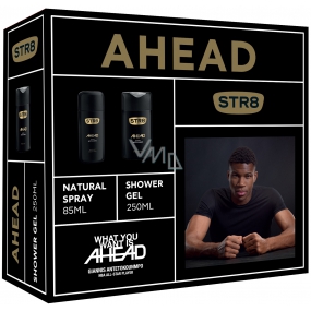Str8 Ahead parfümiertes Deodorantglas für Männer 85 ml + Duschgel 250 ml, Kosmetikset