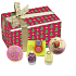 Bomb Cosmetics Weihnachtsstern - Star On Top ballistisch 2 x 160 g + Ball 30 g + Block 50 g + Seife 100 g, Kosmetikset