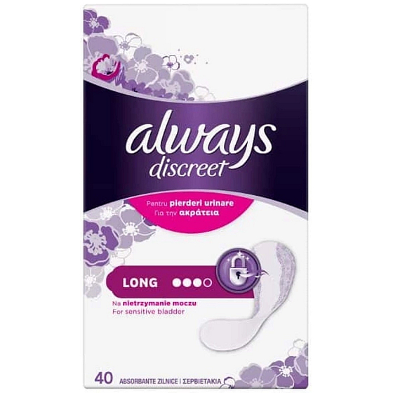 Always Discreet Long Inkontinenz-Slipeinlagen 40 Stück