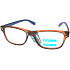 Berkeley Lesebrille +2.0 Kunststoff braun, blaue Seiten 1 Stück R4077