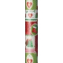 Präsenta Geschenkpapier 70 cm x 5 m Weihnachten rot-weiß-grün mit Herzen und Geschenken