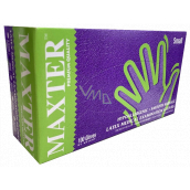 Maxter Hygienic Einweg-Latex hypoallergen gepuderte Handschuhe, Größe S, Karton 100 Stück