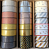Ditipo Deco Glam Tape Weiß mit goldenen Sternen 5 m x 15 mm