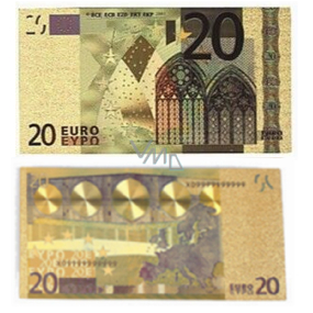 Talisman Gold Kunststoff-Banknote 20 EUR