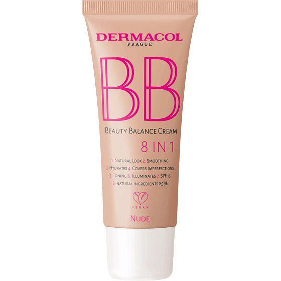 Dermacol BB Beauty Balance Cream 8in1 Getönte Feuchtigkeitscreme 02 Nude 30 ml