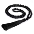 108 Mala Onyx Halskette Meditationsschmuck, Naturstein, geknotete Quaste, Perle 8 mm