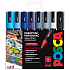 Posca Universal Satz Acrylmarker 1,8 - 2,5 mm Mix aus kühlen Tönen 8 Stück PC-5M