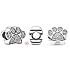 Charme Sterling Silber 925 Pfotenabdruck, Perle auf Armband Haustier