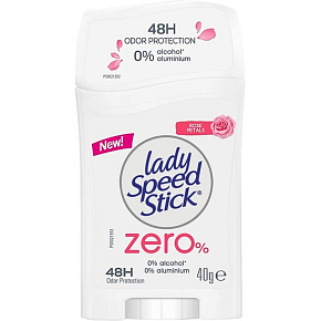 Lady Speed Stick Zero Rose Petals Deodorant Stick, 40 g