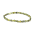 Zirkon grüner facettierter Armband elastisch Naturstein, Kugel 4 mm / 19 cm, Stein des Gedächtnisses, Selbstbewusstseins und Erfolgs