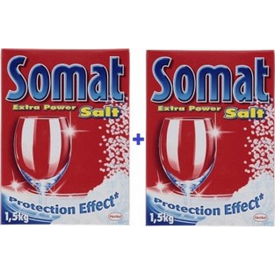Somat Geschirrspülsalz mit Schutzwirkung von 2 x 1,5 kg