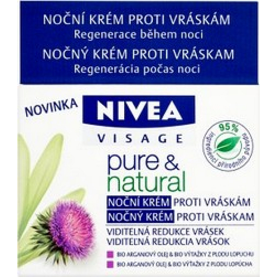 Nivea Visage Pure & Natural Falten Nachtcreme 50 ml