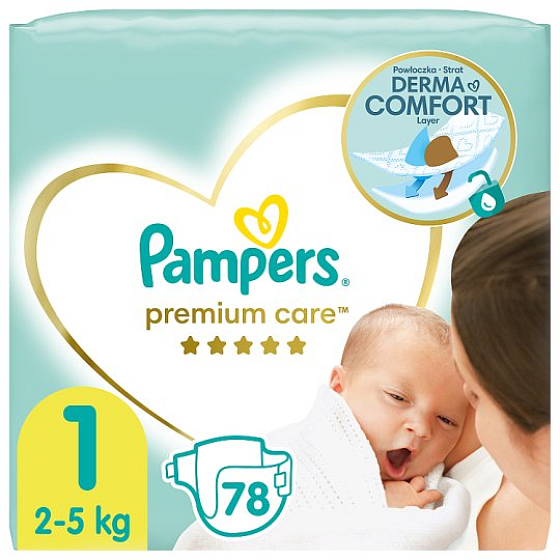 Pampers Premium Care 1 Newborn 2-5 kg Windelhöschen 78 Stück