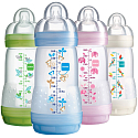 Ich habe eine Anti-Colic Anti-Kolik Fütterungsflasche, Silikon-Sauger in verschiedenen Farben, ab 2+ Monaten, 260 ml.