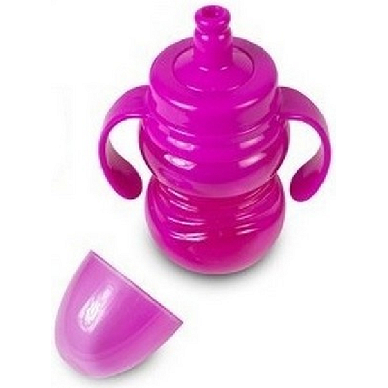 Erste Schritte Sipper Cup 12+ Flasche mit Saugnapf und zwei Griffen für Kinder rosa 300 ml