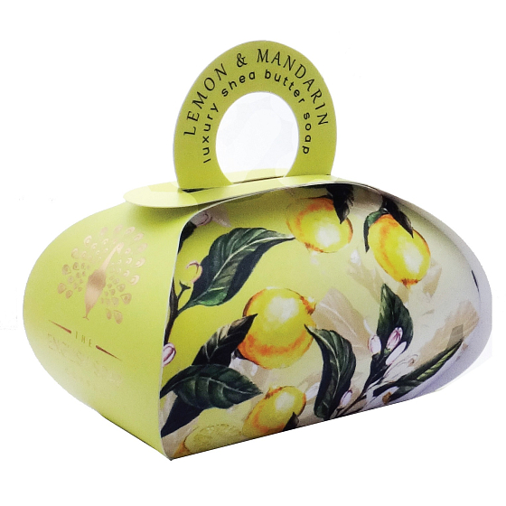 Englische Seife Zitronen-Mandarinen-Naturseife mit Sheabutter 260 g