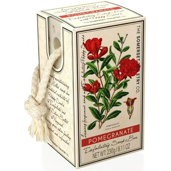 Somerset Toiletry Granatapfel Luxus Peeling Seife an einer Schnur 230 g