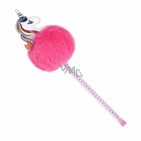 Albi Kugelschreiber mit Pompon Pink Einhorn