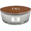 WoodWick Fireside - Feuer in der Kamin-Duftkerze mit breitem Holzdocht und Deckelglasboot 453 g