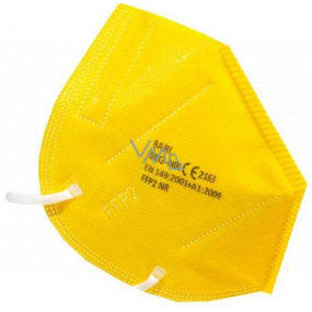 Bari Medical Atemschutzmaske Mundschutz 5-lagig FFP2 Gesichtsmaske gelb 1 Stück