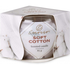 Emocio Soft Cotton - Duftkerze aus weicher Baumwolle Glas 70 x 62 mm 85 g