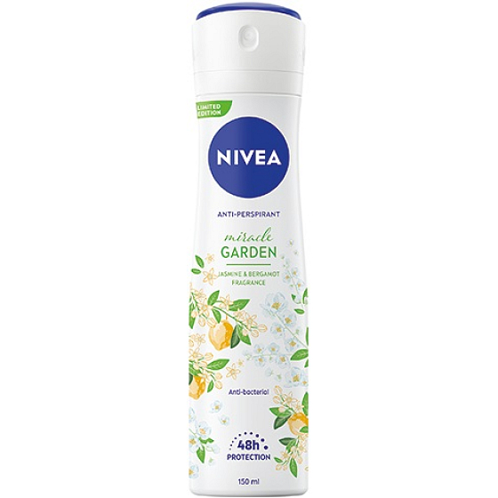 Nivea Miracle Garden Jasmine & Bergamotte 48h Antitranspirant Deodorant Spray für Frauen 150 ml