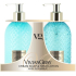 Vivian Gray Jasmine and Patchouli Luxus-Flüssigseife mit Spender 300 ml + Luxus-Handlotion mit Spender 300 ml, Kosmetikset