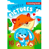Ditipo Malbuch für Kinder Lovely Pictures 16 Seiten A4 210 x 297 mm