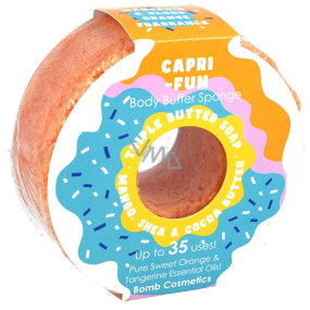 Bomb Cosmetics CapriFun Donut natürlicher Dusch-Massage-Badeschwamm mit Duft 165 g
