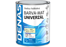 DENAS UNIVERZÁL-MAT deckende Farbe für Holz, Metall und Beton, 0660 okrabraun, 700 g