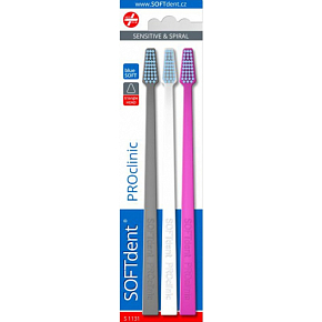 SOFTdent PROclinic Zahnbürste, weich, Packung 3 Stück