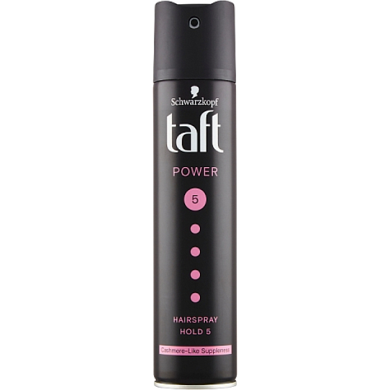 Taft Power Cashmere, Haarspray mega starke Fixierung, Stärke der Fixierung 5, 250 ml