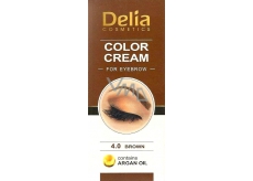 Delia Cosmetics Farbcreme Augenbrauencreme mit Arganöl färben 4.0 Braun 15 ml + 15 ml