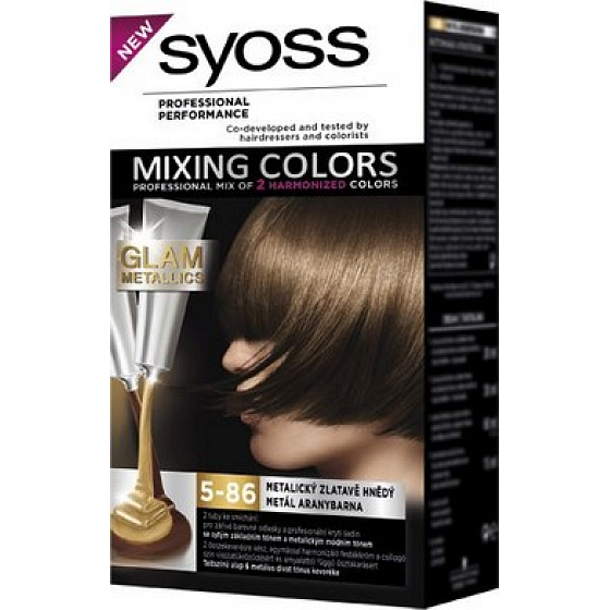 Syoss Mixing Colors Glam Metallics 5-86 Goldbraun