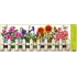Fensterfolie ohne Klebebox Blumenzaun 60 x 22, cm